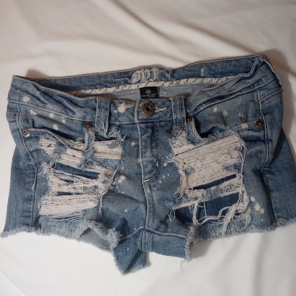 S.P.J distressed shorts woman's size Medium